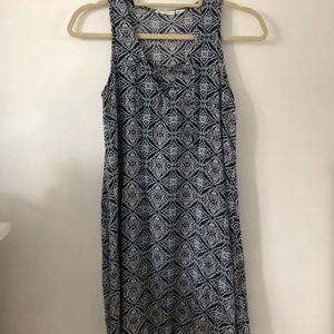 Blue print dress